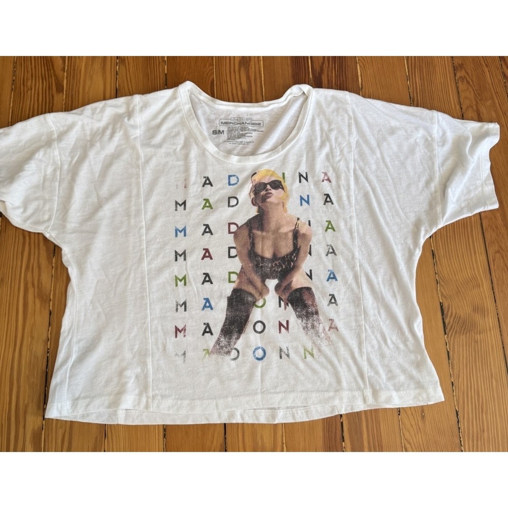 Madonna Screen Print Oversized Soft Tee Size S/M Band Tee